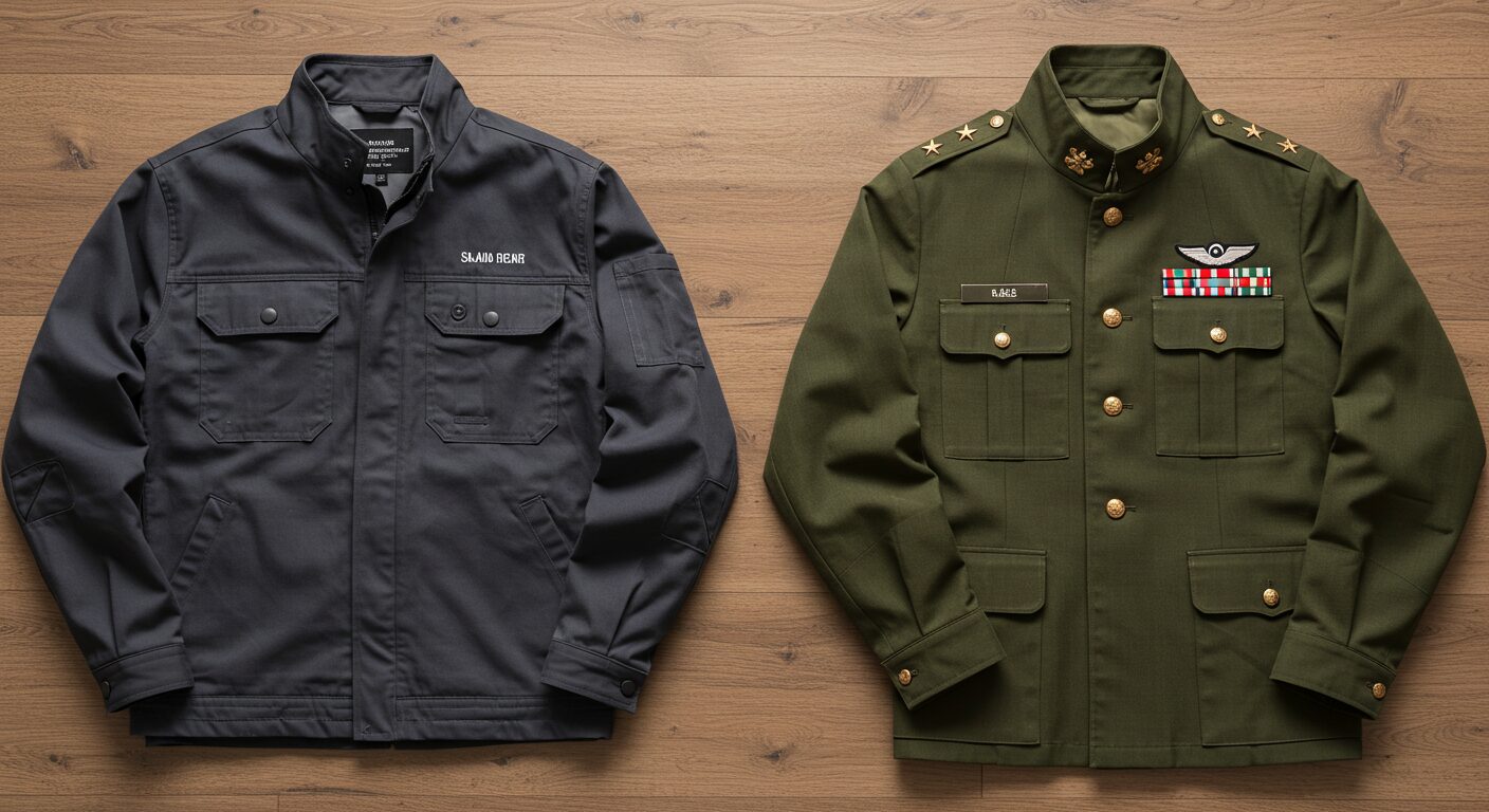 スタンドカラーの起源は19世紀の軍服と労働着