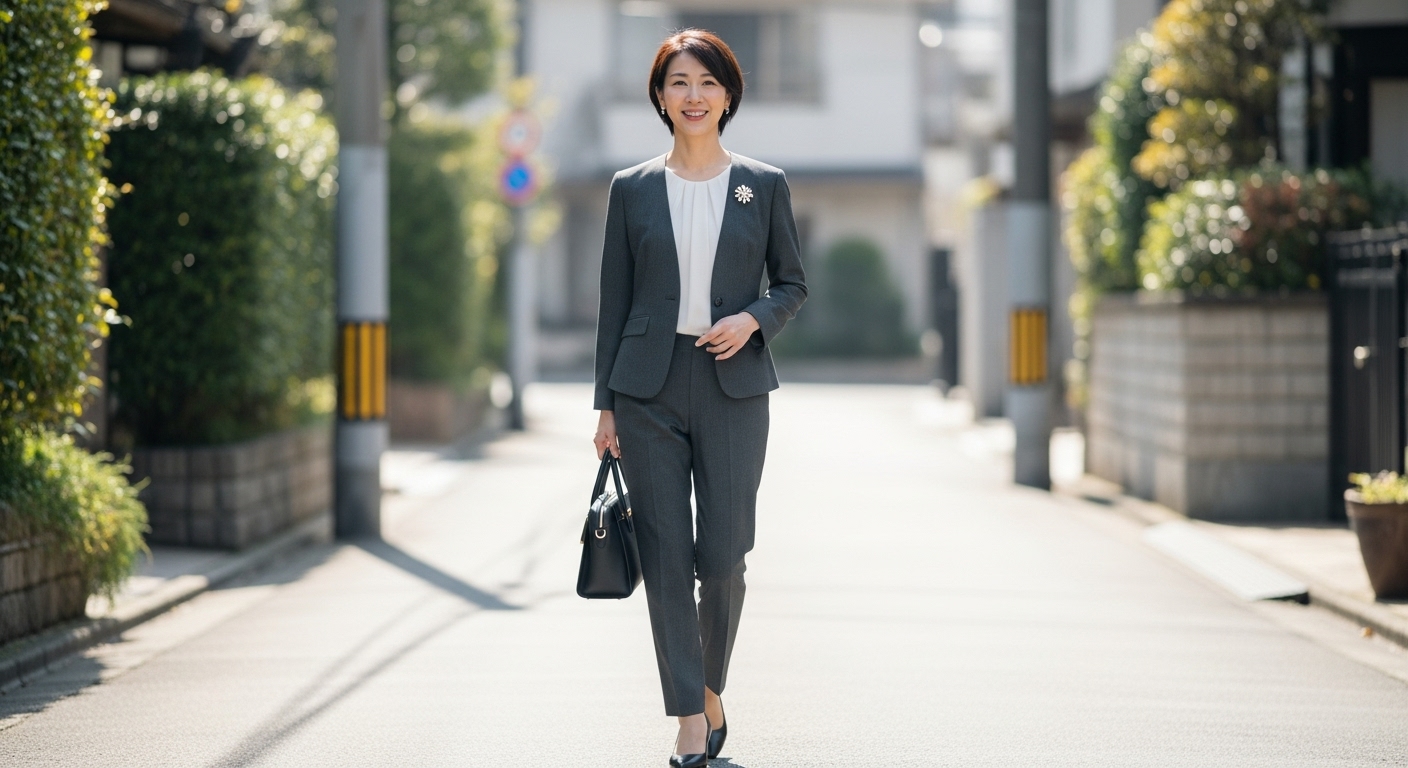【卒業式の母親の服装マナー】おすすめのコーディネート例 パンツスーツ