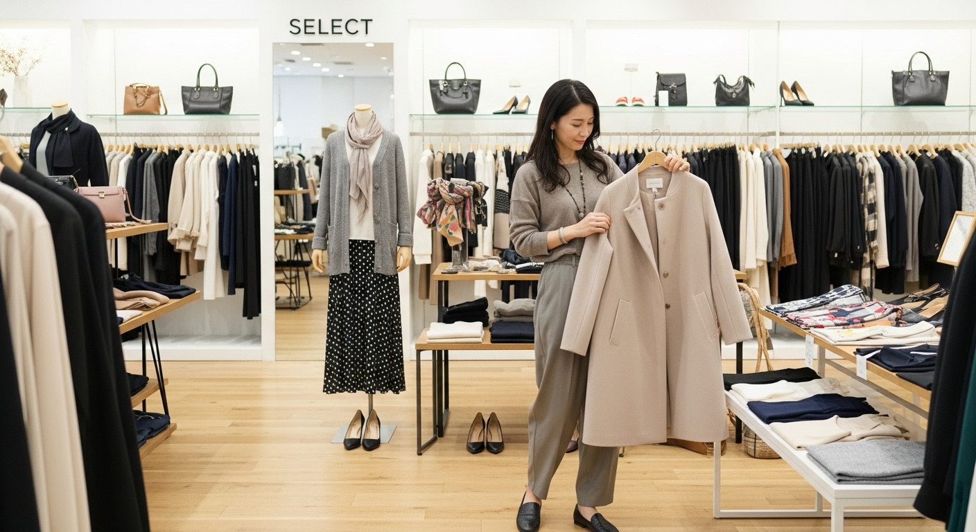 おしゃれ見えするノーカラーコート選びのポイント