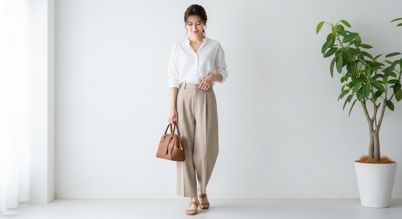 ベージュのパンツに合う色