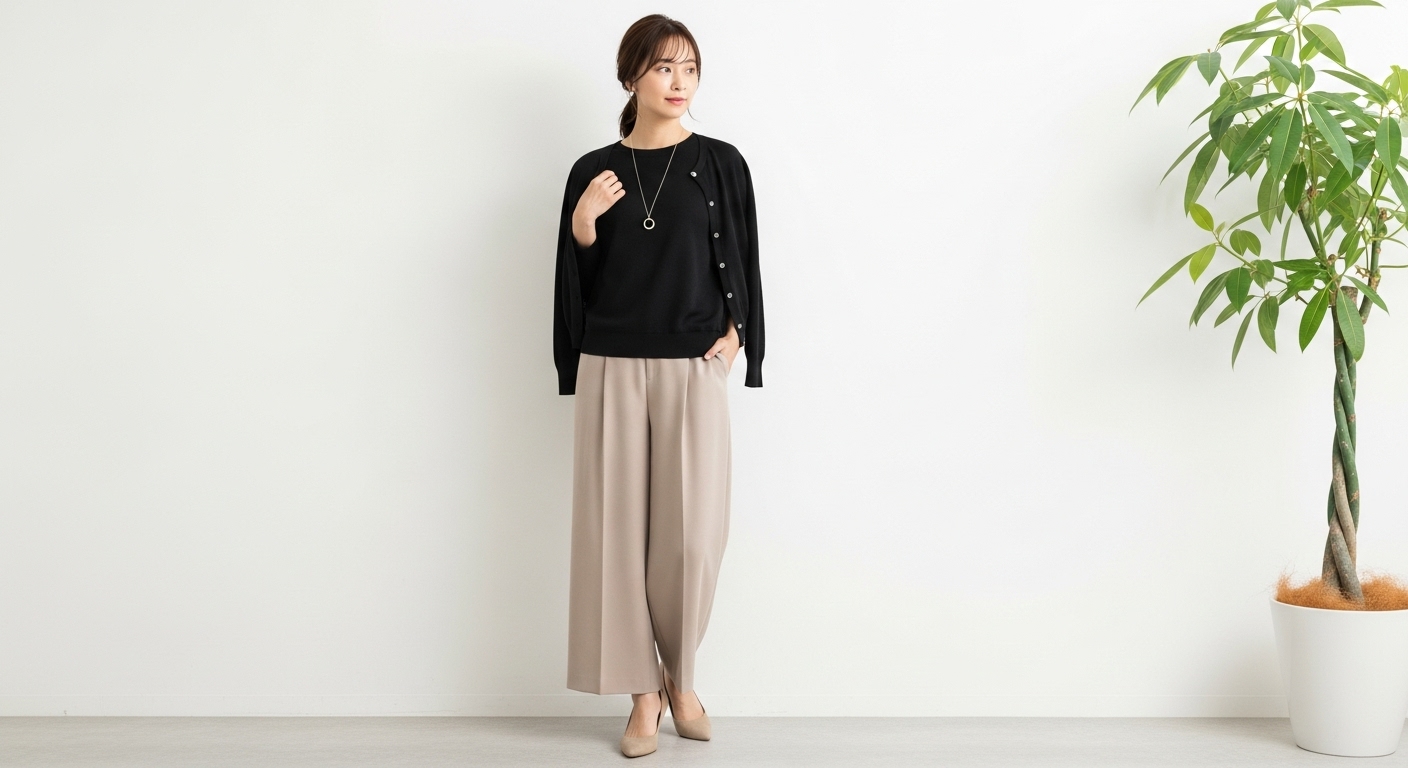 ベージュのパンツに合う色