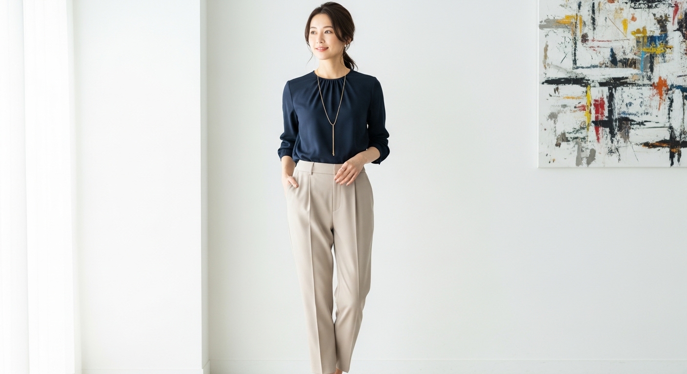 ベージュのパンツに合う色