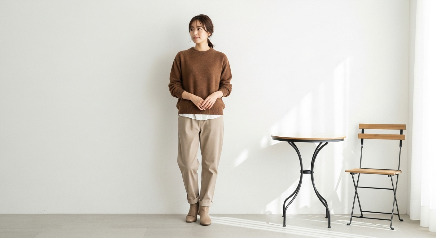 ベージュのパンツに合う色