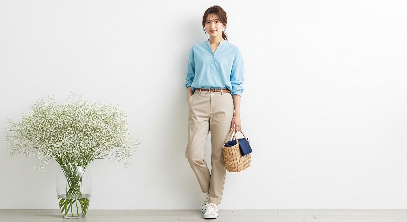 ベージュのパンツに合う色