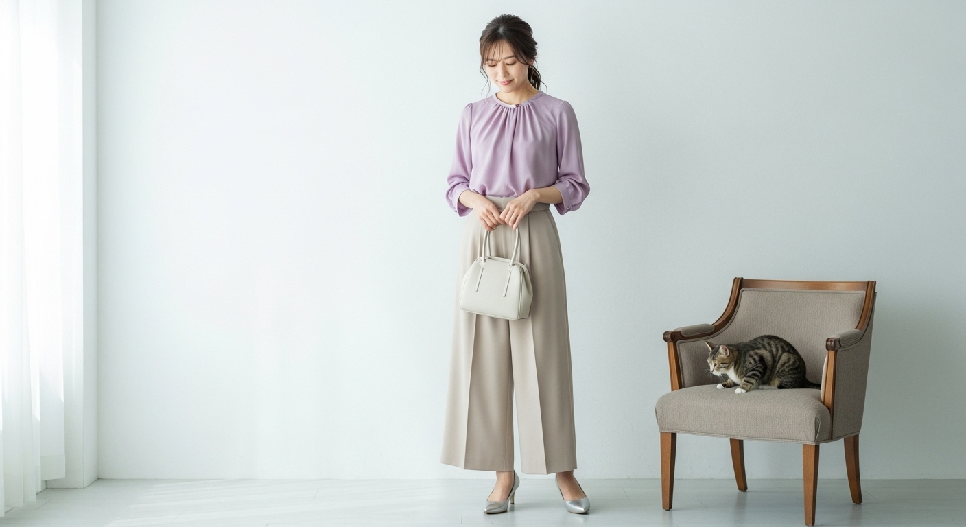 ベージュのパンツに合う色