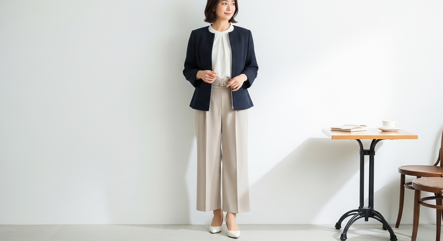 ベージュのパンツに合う色