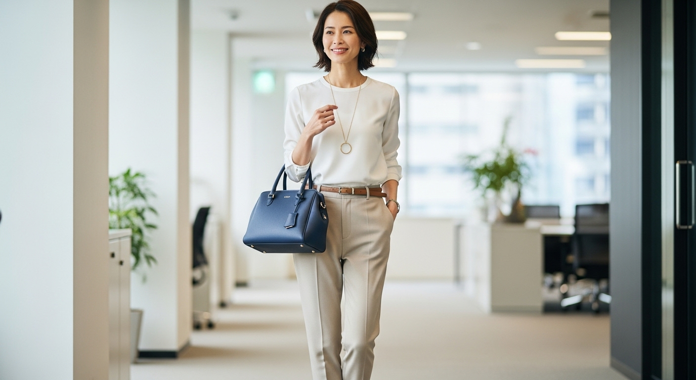 ベージュのパンツに合う色