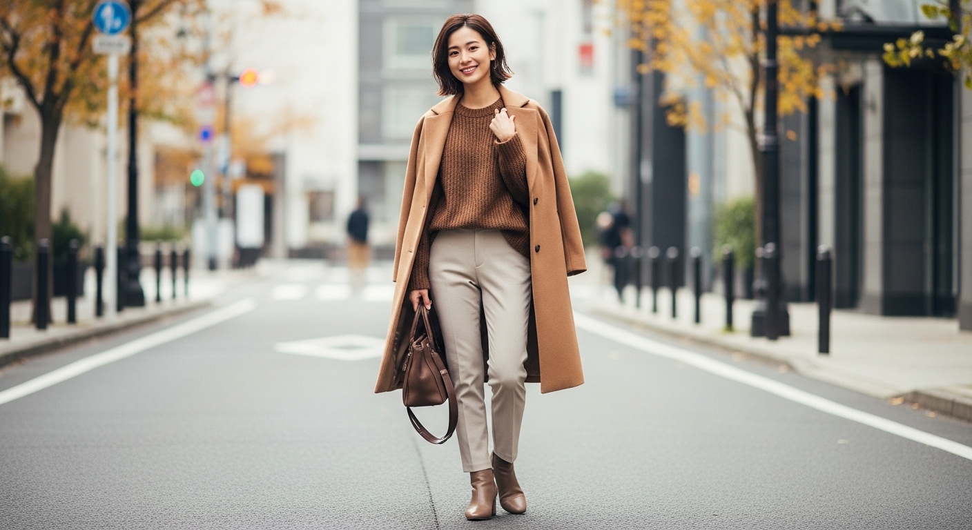 ベージュのパンツに合う色