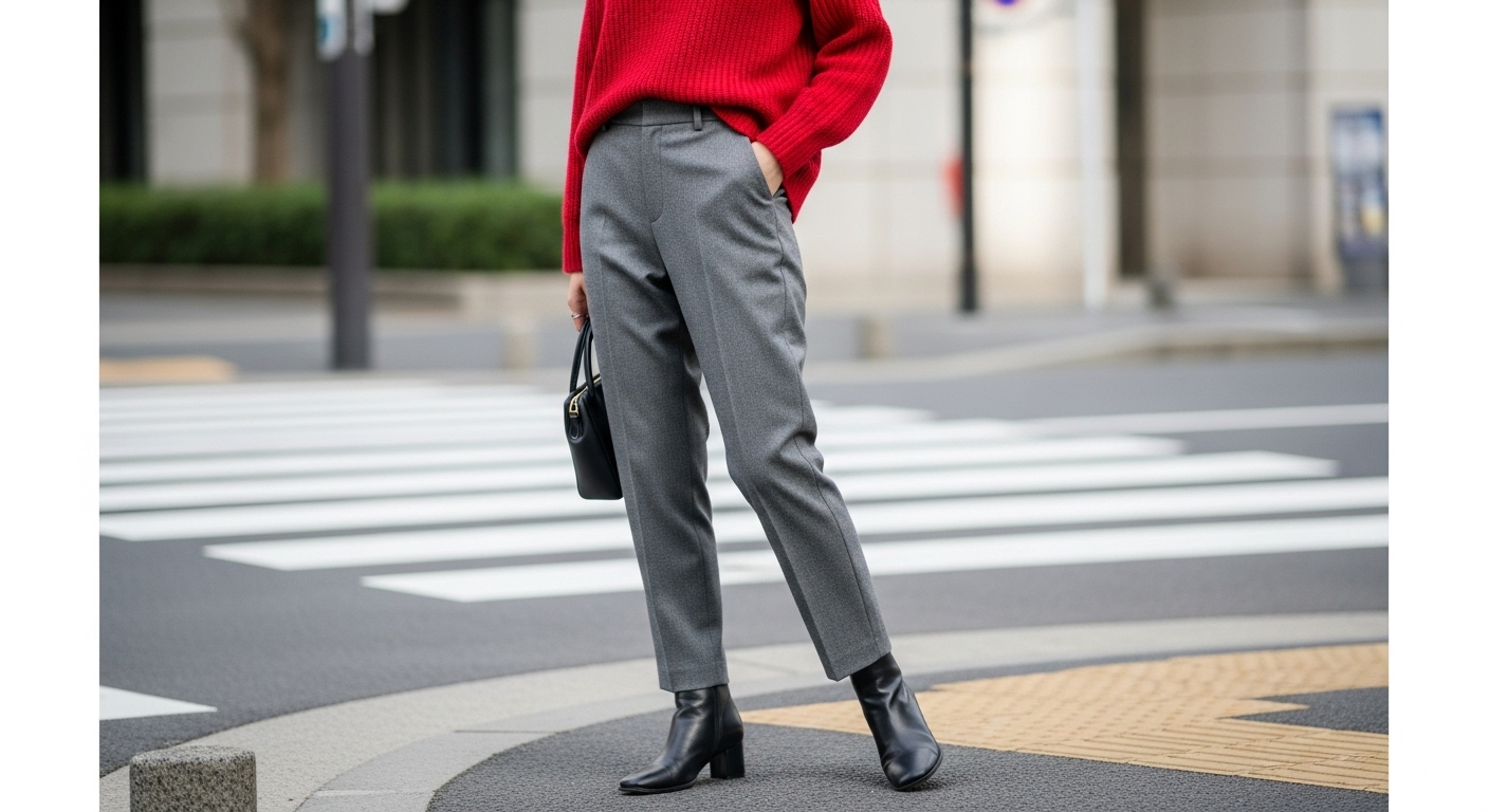 センターシームパンツがもたらす3つの美脚メリット