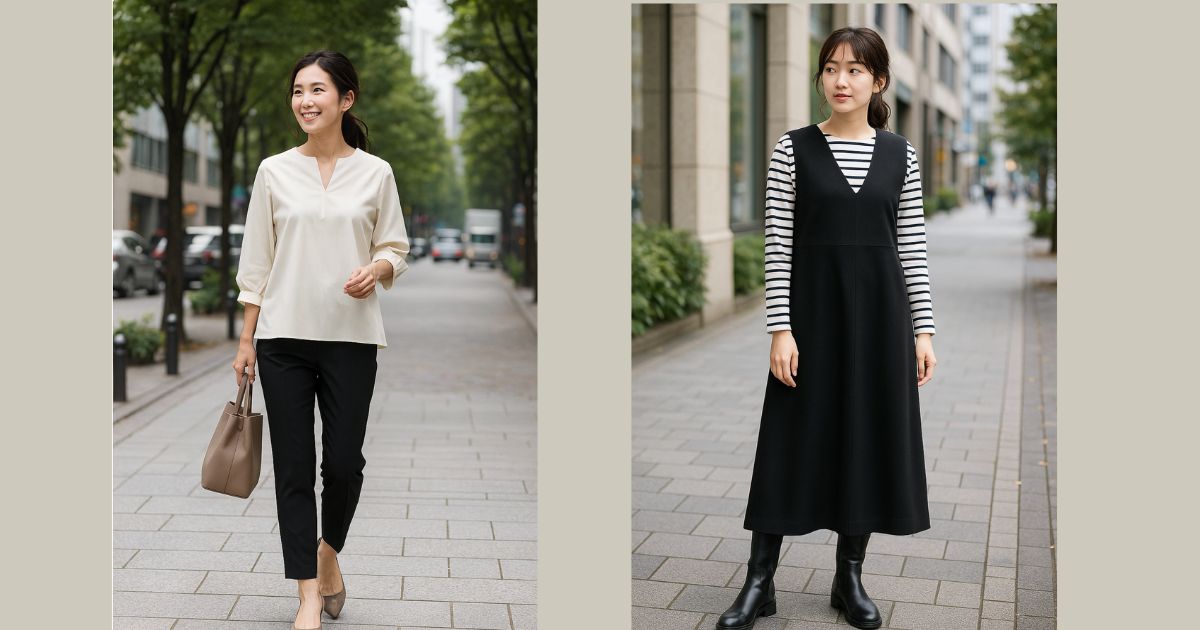 キーネックを使ったおすすめコーデ