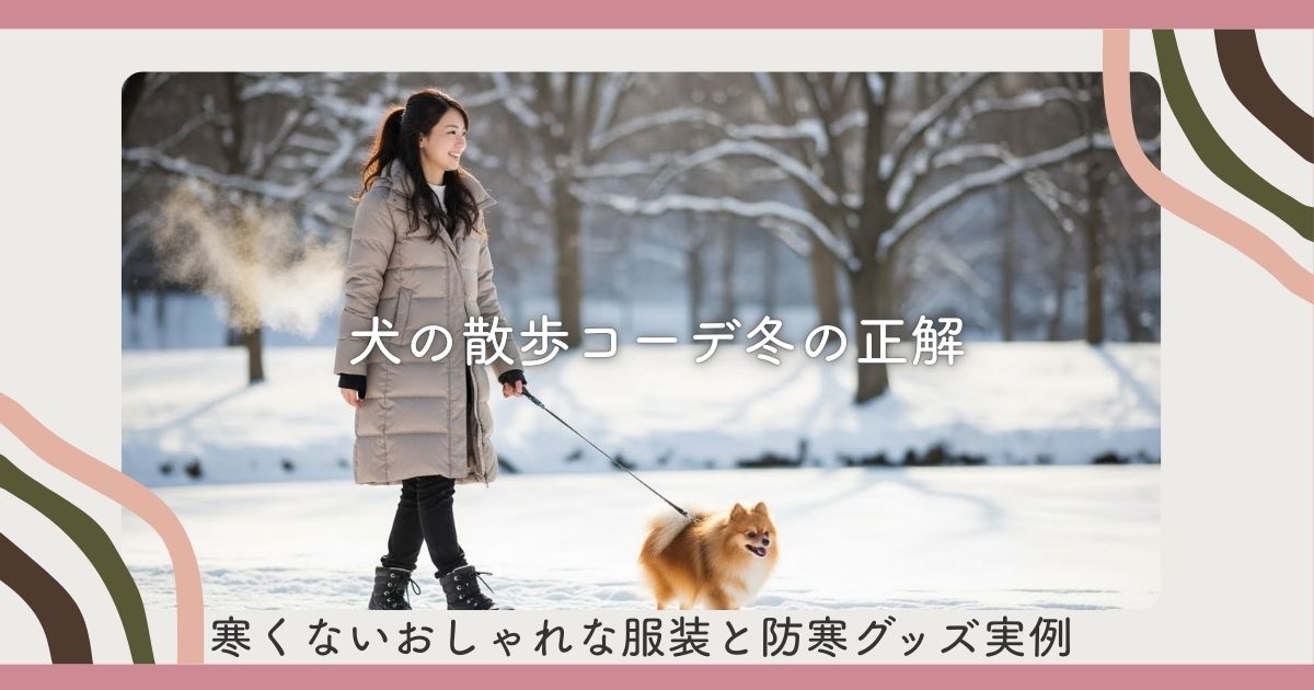 犬の散歩コーデ冬の正解|寒くないおしゃれな服装と防寒グッズ実例